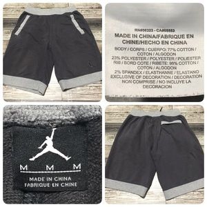 Jordan Brand Sweat Shorts Men’s M Dark Gray (Inseam 11) Drawstring.